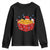 Christmas Chicken Nuggets Youth Sweatshirt Funny Food Lover Gift TS12 Black Print Your Wear