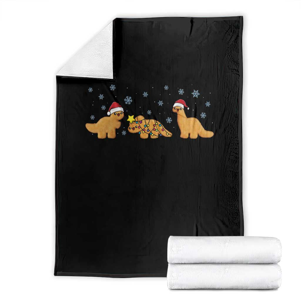 Chicken Nugget Lover Throw Blanket Christmas Holiday Gift TS12 Black Print Your Wear