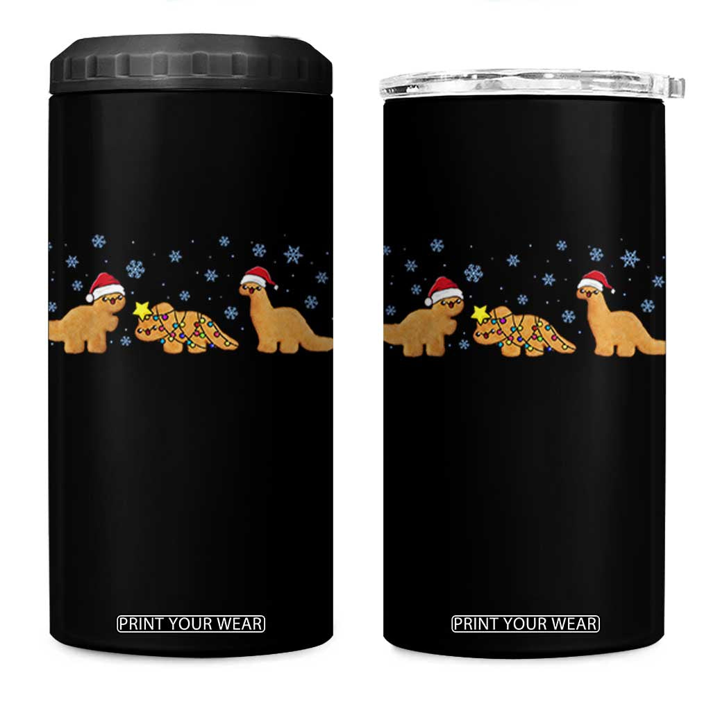 Chicken Nugget Lover 4 in 1 Can Cooler Tumbler Christmas Holiday Gift TS12 One Size: 16 oz Black Print Your Wear