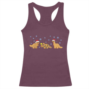Chicken Nugget Lover Racerback Tank Top Christmas Holiday Gift TS12 Maroon Print Your Wear
