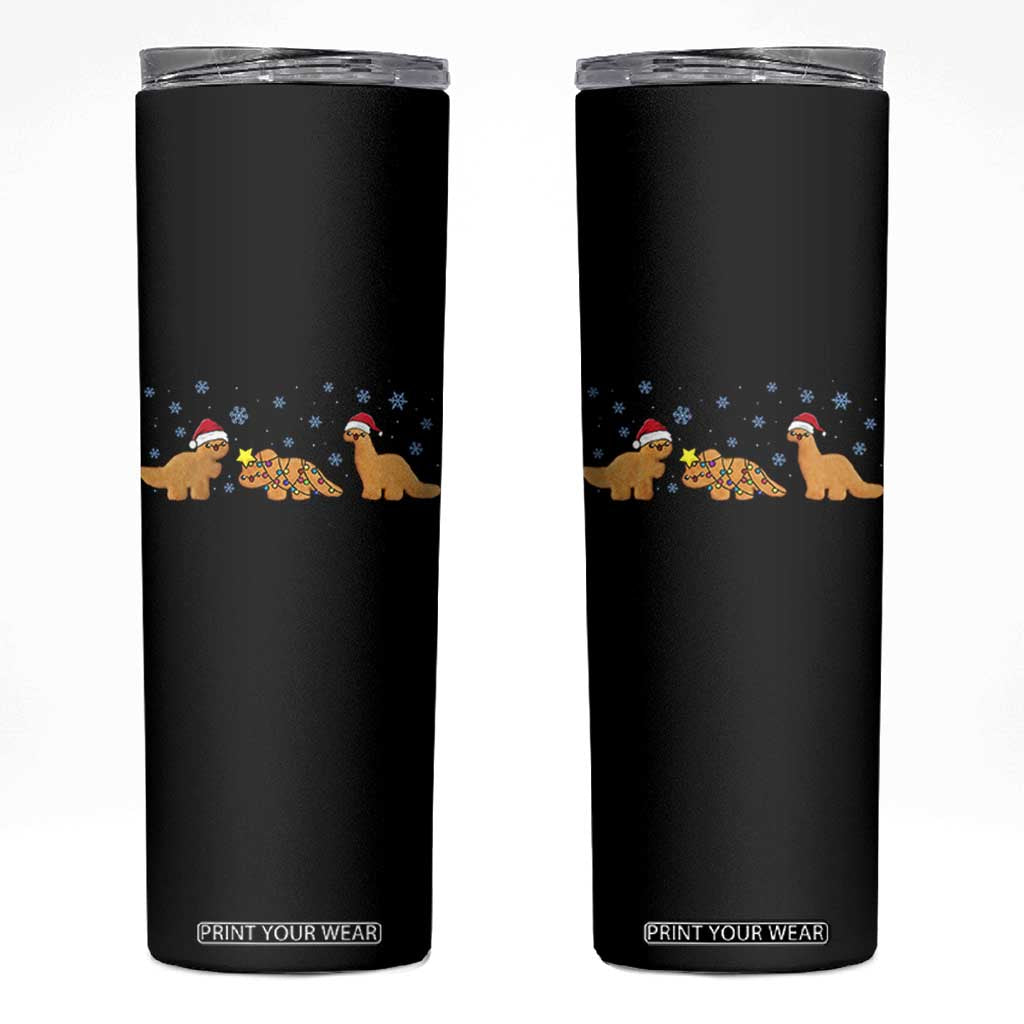 Chicken Nugget Lover Skinny Tumbler Christmas Holiday Gift TS12 Black Print Your Wear