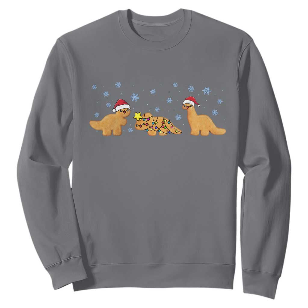 Chicken Nugget Lover Sweatshirt Christmas Holiday Gift TS12 Charcoal Print Your Wear