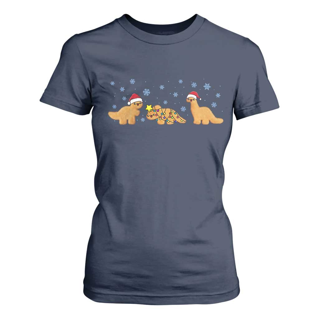 Chicken Nugget Lover T Shirt For Women Christmas Holiday Gift TS12 Navy Print Your Wear