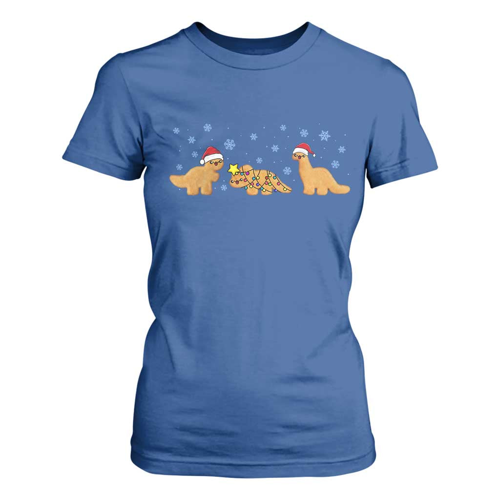 Chicken Nugget Lover T Shirt For Women Christmas Holiday Gift TS12 Royal Blue Print Your Wear