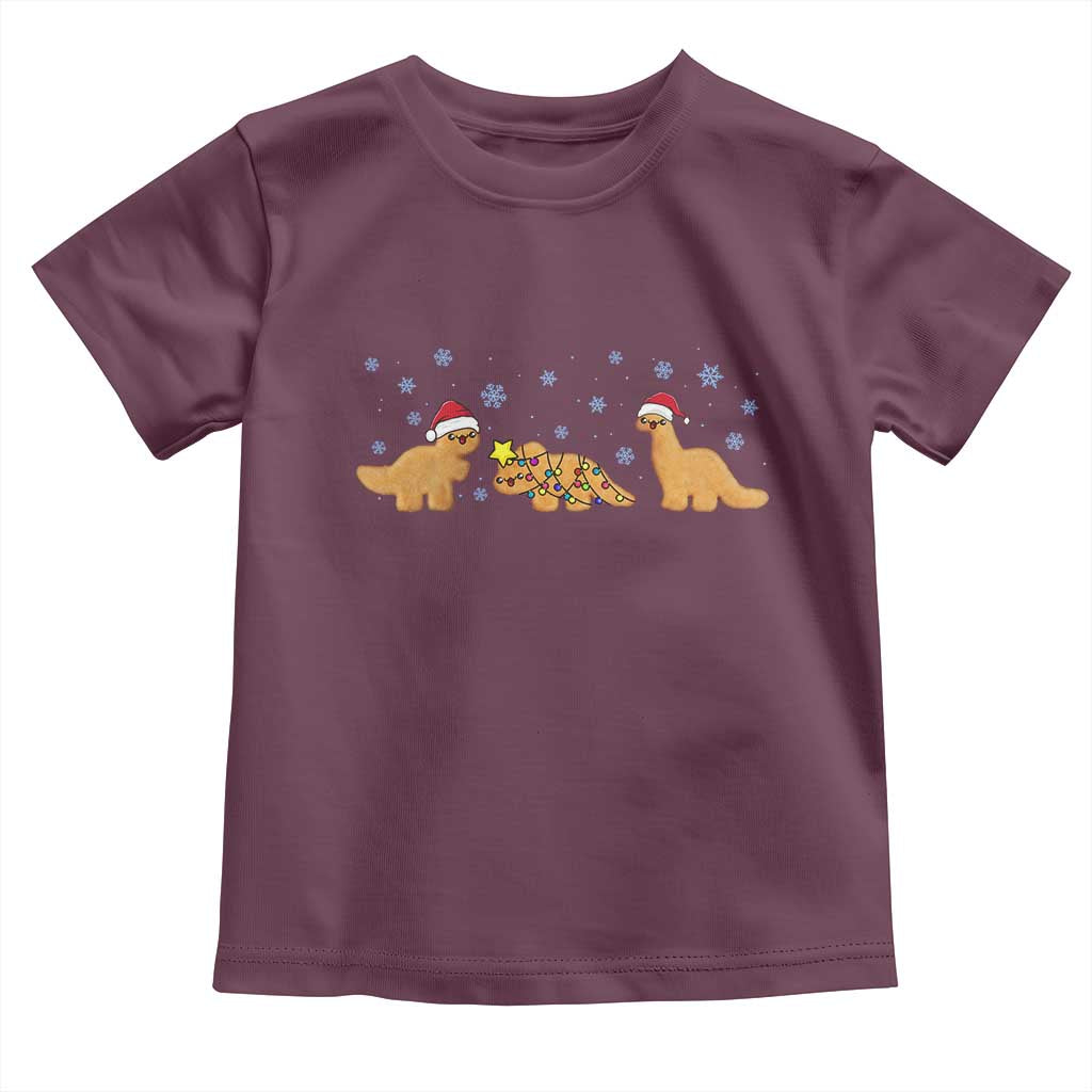 Chicken Nugget Lover Toddler T Shirt Christmas Holiday Gift TS12 Maroon Print Your Wear