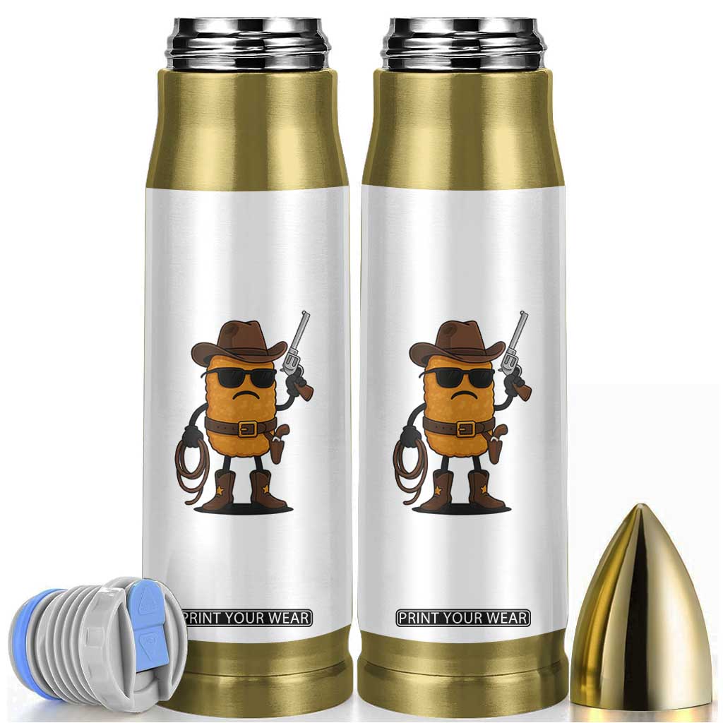 Cowboy Chicken Nugget Bullet Tumbler Funny Food Gift TS12 White Print Your Wear