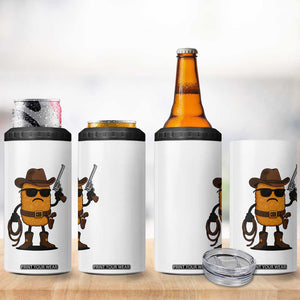 Cowboy Chicken Nugget 4 in 1 Can Cooler Tumbler Funny Food Gift TS12 Print Your Wear
