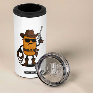 Cowboy Chicken Nugget 4 in 1 Can Cooler Tumbler Funny Food Gift TS12 Print Your Wear