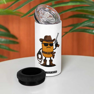 Cowboy Chicken Nugget 4 in 1 Can Cooler Tumbler Funny Food Gift TS12 Print Your Wear