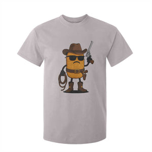 Cowboy Chicken Nugget T Shirt For Kid Funny Food Gift TS12 Ice Gray Print Your Wear