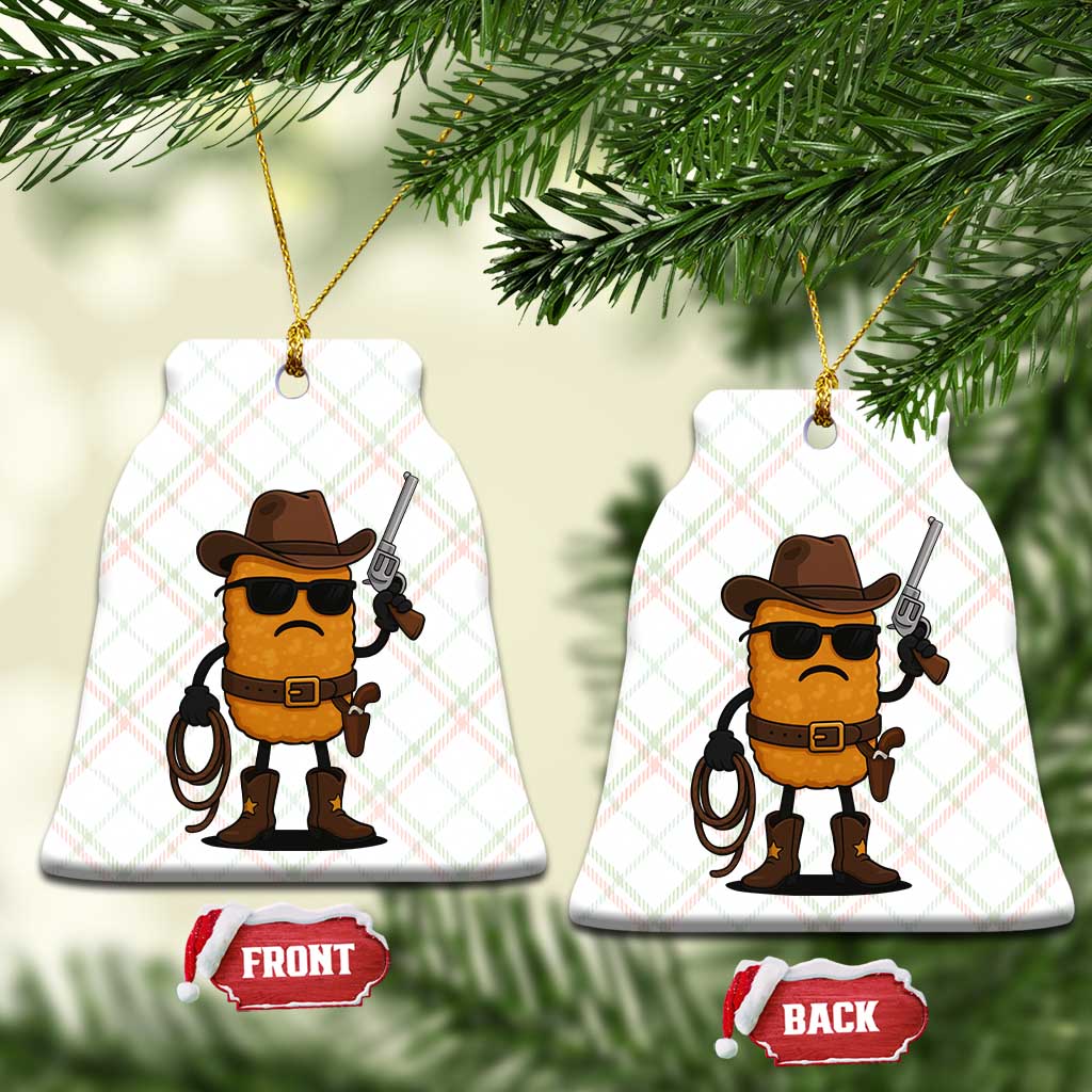 Cowboy Chicken Nugget Ceramic Ornament Funny Food Gift TS12 Print Your Wear