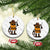 Cowboy Chicken Nugget Ceramic Ornament Funny Food Gift TS12 1pc White Marble Print Your Wear