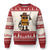 Cowboy Chicken Nugget Ugly Christmas Sweater Funny Food Gift TS12 Beige Red Print Your Wear