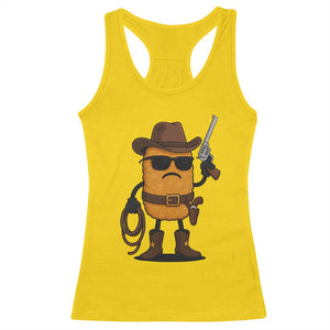 Cowboy Chicken Nugget Racerback Tank Top Funny Food Gift TS12 Daisy Print Your Wear