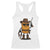 Cowboy Chicken Nugget Racerback Tank Top Funny Food Gift TS12 White Print Your Wear