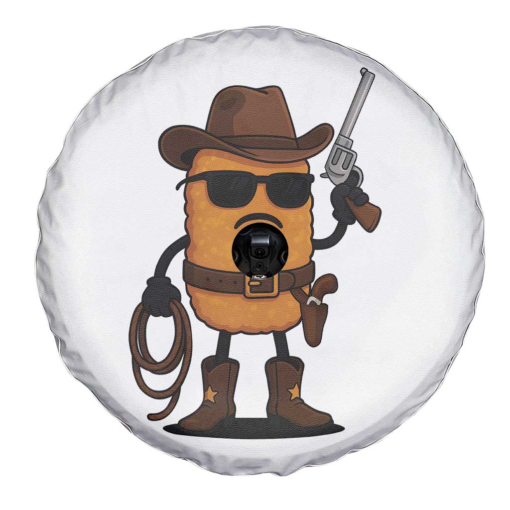 Cowboy Chicken Nugget Spare Tire Cover Funny Food Gift TS12 Print Your Wear