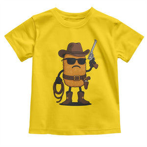 Cowboy Chicken Nugget Toddler T Shirt Funny Food Gift TS12 Daisy Print Your Wear
