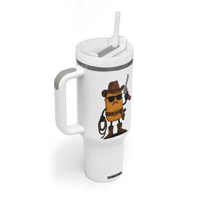Cowboy Chicken Nugget Tumbler With Handle Funny Food Gift TS12 Print Your Wear