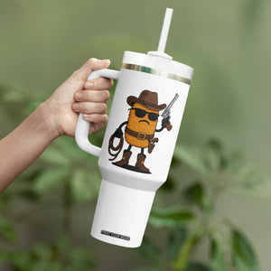 Cowboy Chicken Nugget Tumbler With Handle Funny Food Gift TS12 Print Your Wear