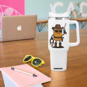 Cowboy Chicken Nugget Tumbler With Handle Funny Food Gift TS12 Print Your Wear