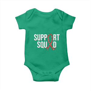 HIV AIDS Awareness Fighter Baby Onesie Support Squad Gift TS12 Irish Green Print Your Wear