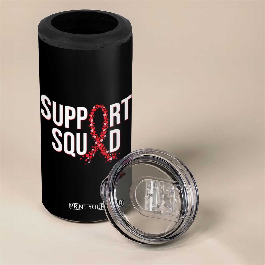 HIV AIDS Awareness Fighter 4 in 1 Can Cooler Tumbler Support Squad Gift TS12 Print Your Wear