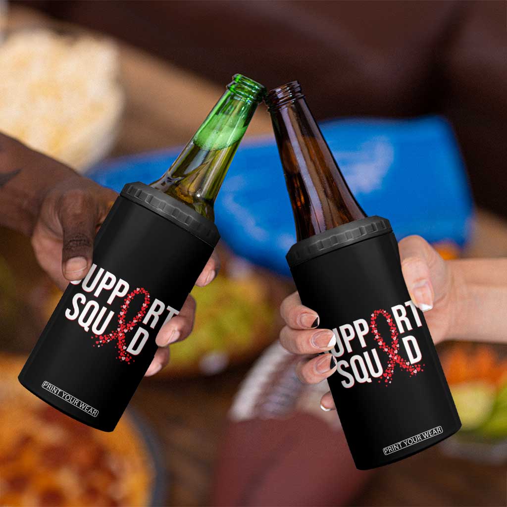 HIV AIDS Awareness Fighter 4 in 1 Can Cooler Tumbler Support Squad Gift TS12 Print Your Wear