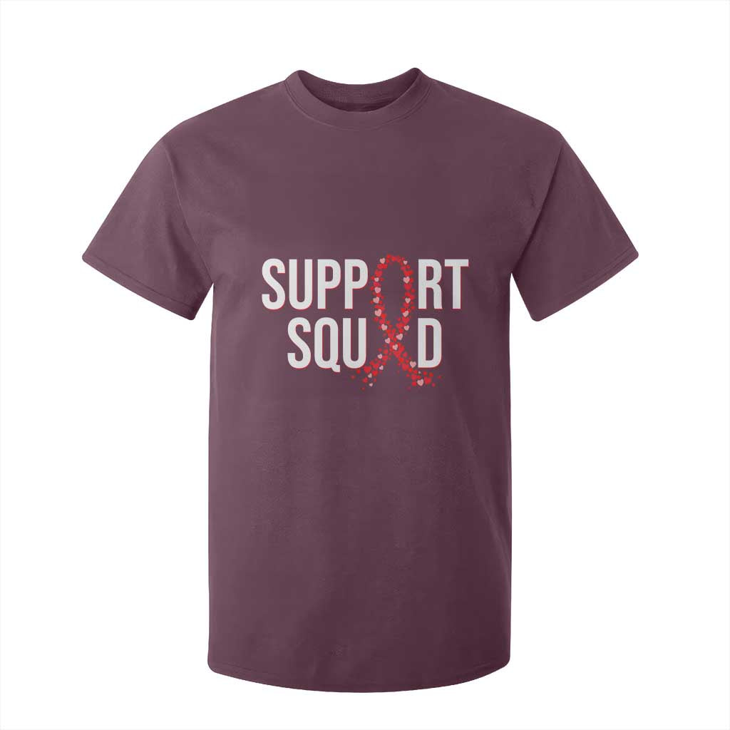 HIV AIDS Awareness Fighter T Shirt For Kid Support Squad Gift TS12 Maroon Print Your Wear