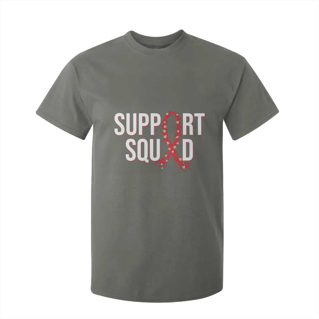 HIV AIDS Awareness Fighter T Shirt For Kid Support Squad Gift TS12 Military Green Print Your Wear