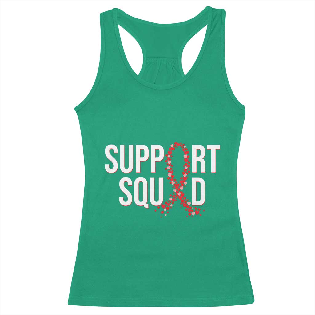 HIV AIDS Awareness Fighter Racerback Tank Top Support Squad Gift TS12 Irish Green Print Your Wear