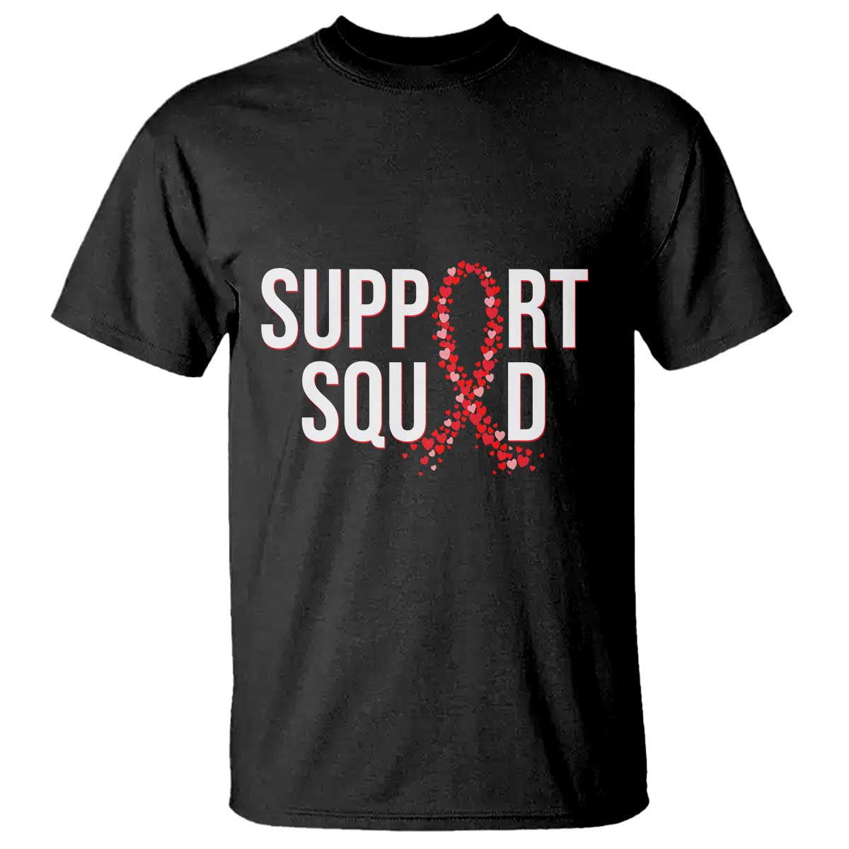 HIV AIDS Awareness Fighter T Shirt Support Squad Gift TS12 Black Print Your Wear