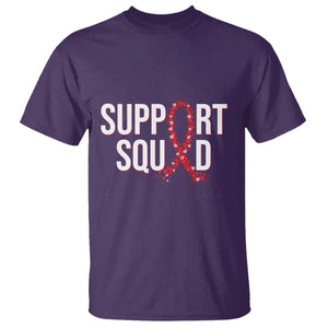 HIV AIDS Awareness Fighter T Shirt Support Squad Gift TS12 Purple Print Your Wear