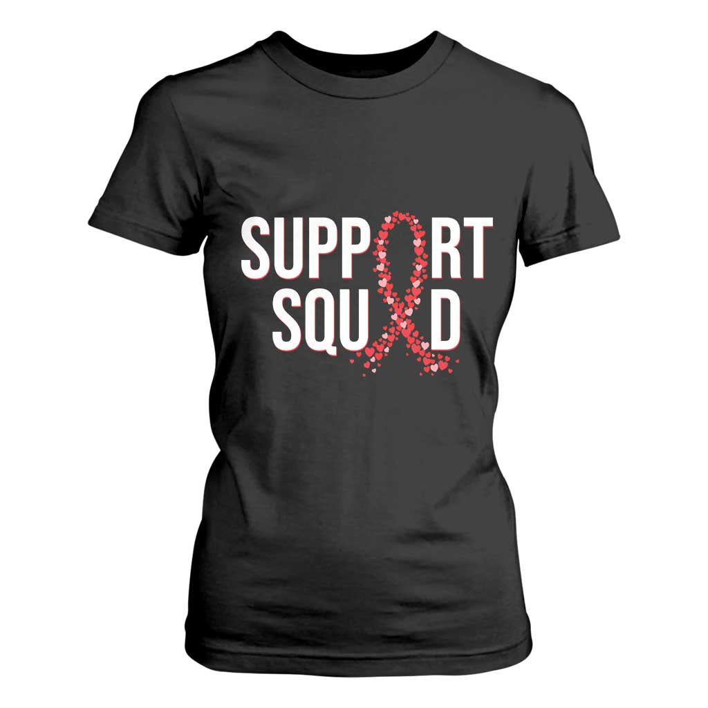 HIV AIDS Awareness Fighter T Shirt For Women Support Squad Gift TS12 Black Print Your Wear