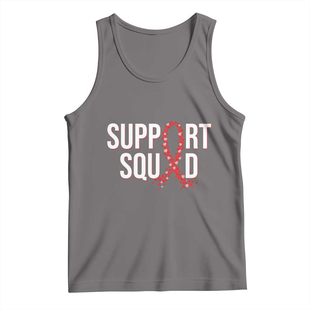 HIV AIDS Awareness Fighter Tank Top Support Squad Gift TS12 Deep Heather Print Your Wear