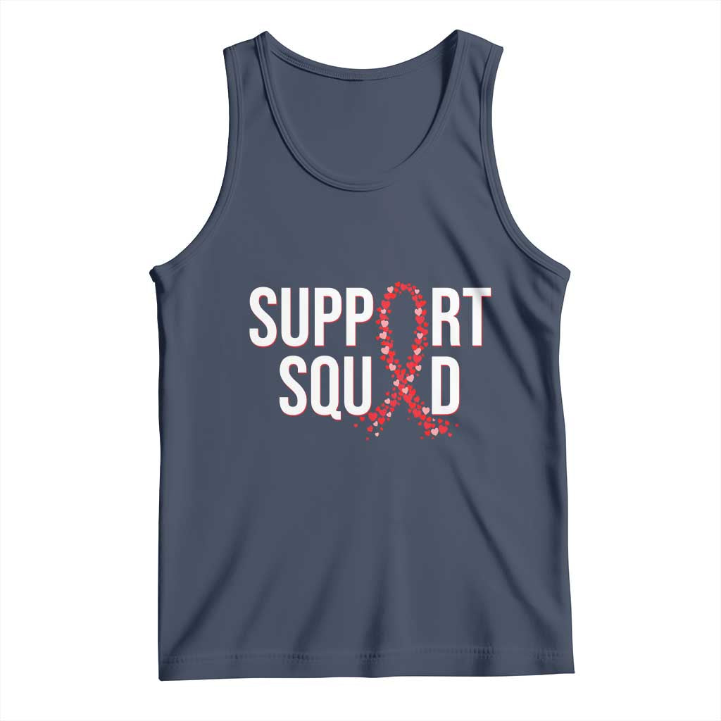 HIV AIDS Awareness Fighter Tank Top Support Squad Gift TS12 Navy Print Your Wear