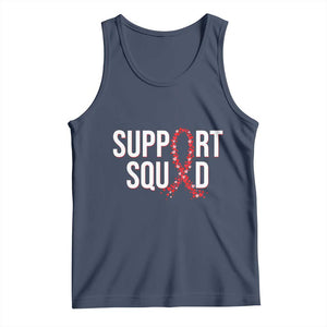 HIV AIDS Awareness Fighter Tank Top Support Squad Gift TS12 Navy Print Your Wear