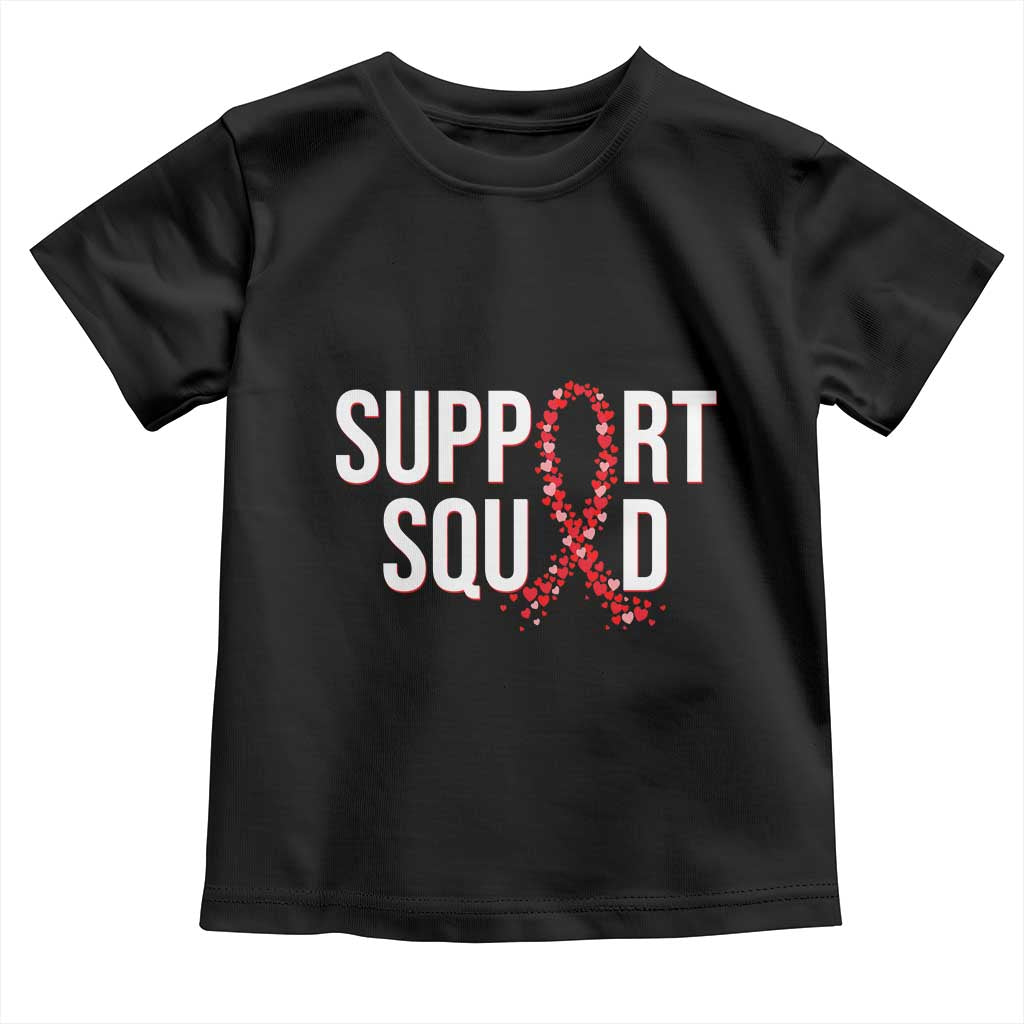 HIV AIDS Awareness Fighter Toddler T Shirt Support Squad Gift TS12 Black Print Your Wear