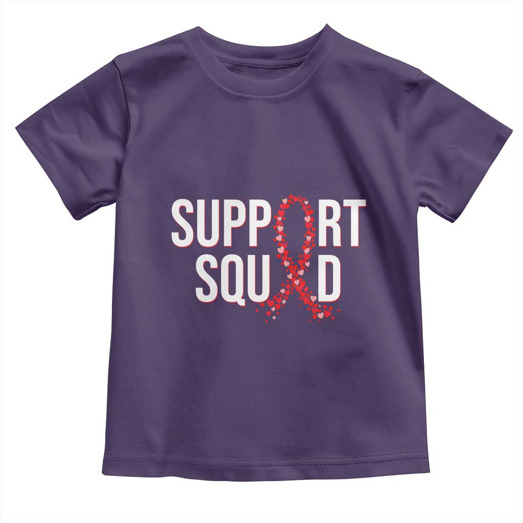 HIV AIDS Awareness Fighter Toddler T Shirt Support Squad Gift TS12 Purple Print Your Wear