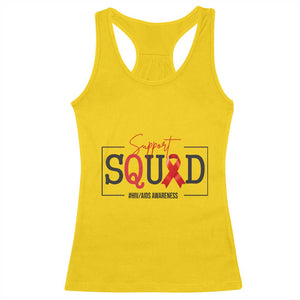 Support Squad Red Ribbon HIV AIDS Awareness Month Gift Racerback Tank Top TS12 Daisy Print Your Wear