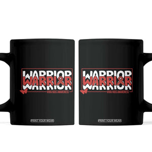 HIV Awareness Warrior Coffee Mug Red Ribbon Fighter Gift TS12 Black Print Your Wear