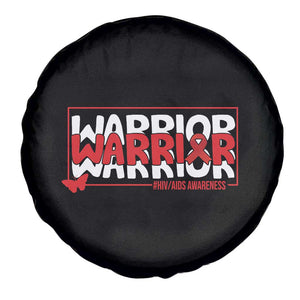 HIV Awareness Warrior Spare Tire Cover Red Ribbon Fighter Gift TS12 Print Your Wear