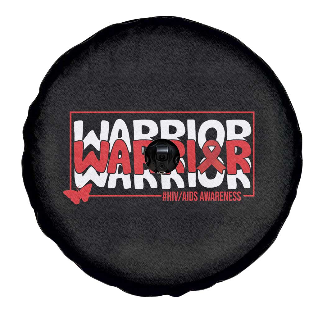HIV Awareness Warrior Spare Tire Cover Red Ribbon Fighter Gift TS12 Print Your Wear