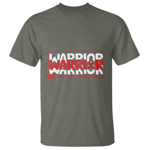 HIV Awareness Warrior T Shirt Red Ribbon Fighter Gift TS12 Military Green Print Your Wear