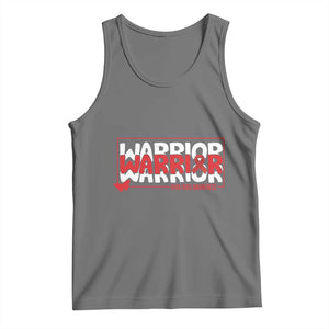 HIV Awareness Warrior Tank Top Red Ribbon Fighter Gift TS12 Black Heather Print Your Wear
