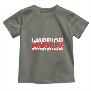 HIV Awareness Warrior Toddler T Shirt Red Ribbon Fighter Gift TS12 Military Green Print Your Wear