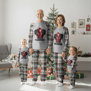 Aids Warrior Plaid Pajama Set Red Ribbon HIV Awareness Gift TS12 Christmas Plaid Print Your Wear
