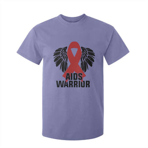 Aids Warrior T Shirt For Kid Red Ribbon HIV Awareness Gift TS12 Violet Print Your Wear