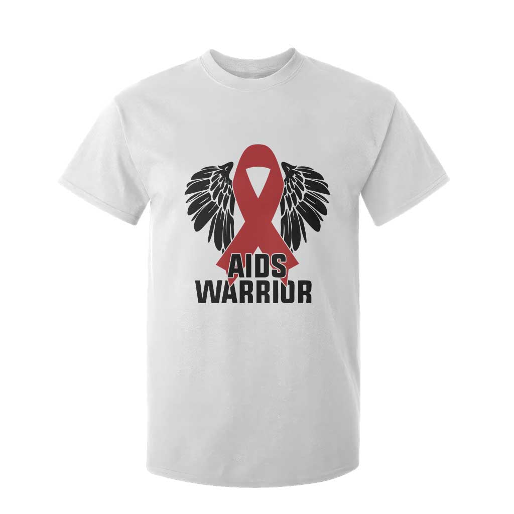 Aids Warrior T Shirt For Kid Red Ribbon HIV Awareness Gift TS12 White Print Your Wear