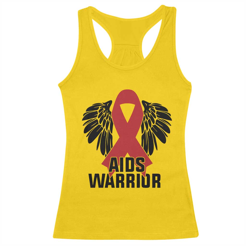 Aids Warrior Racerback Tank Top Red Ribbon HIV Awareness Gift TS12 Daisy Print Your Wear
