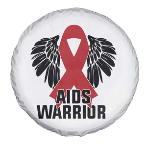 Aids Warrior Spare Tire Cover Red Ribbon HIV Awareness Gift TS12 Print Your Wear